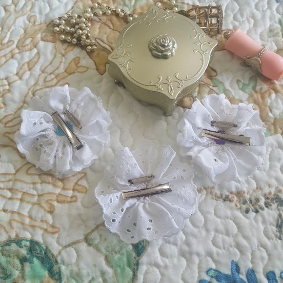 kawaii seashell 2-way hair clip lace corsage - Picture 3 of 3